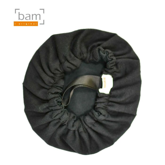 Mascherina trombone Bam tessuto nera main product photo