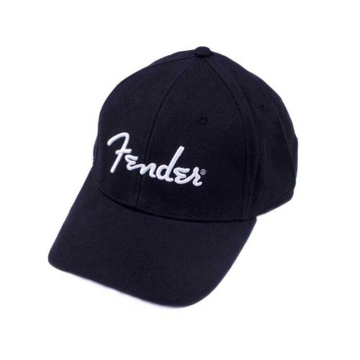 Cappello baseball Fender nero con logo bianco main product photo