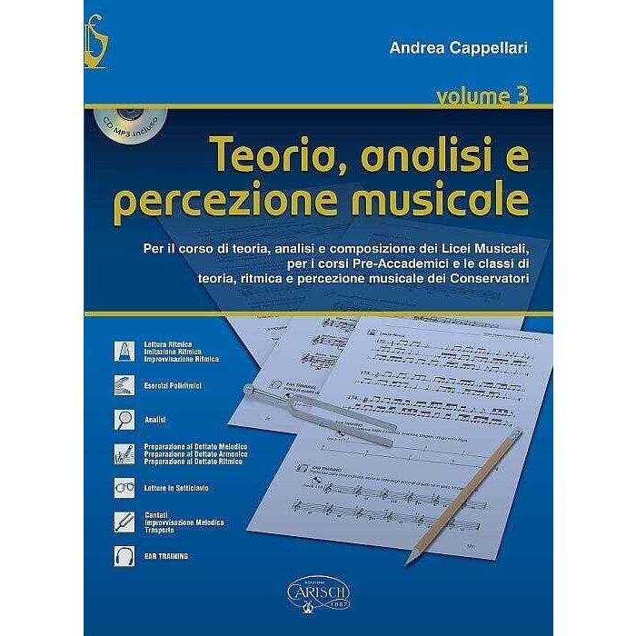 Cappellari Teoria analisi e percezione musicale con cd vol. 3 main product photo