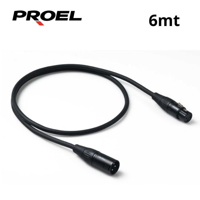 Cavo XLR/XLR 6 mt Proel CHL250LU6 Challenge connettore Proel main product photo