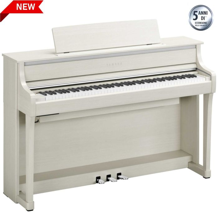 Yamaha CLP875-WB con mobile White Birch AG main product photo