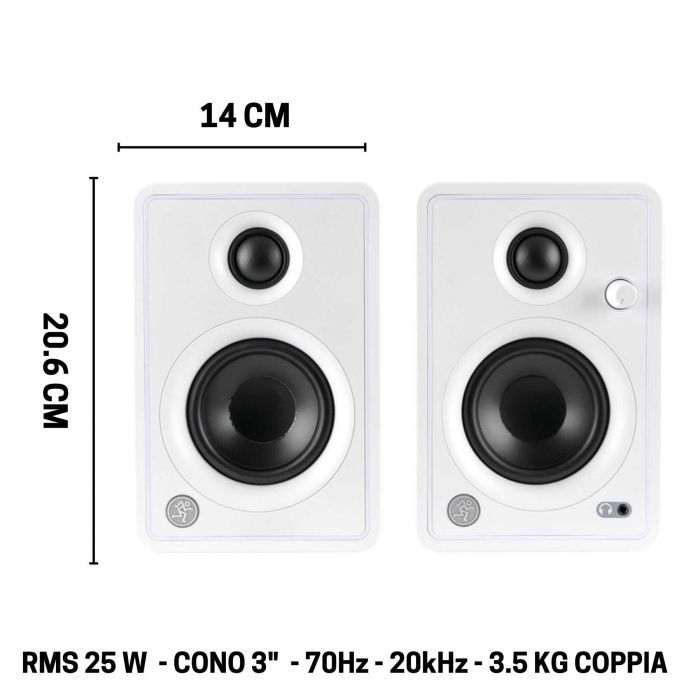 Mackie CR3-X WHITE (coppia) main product photo