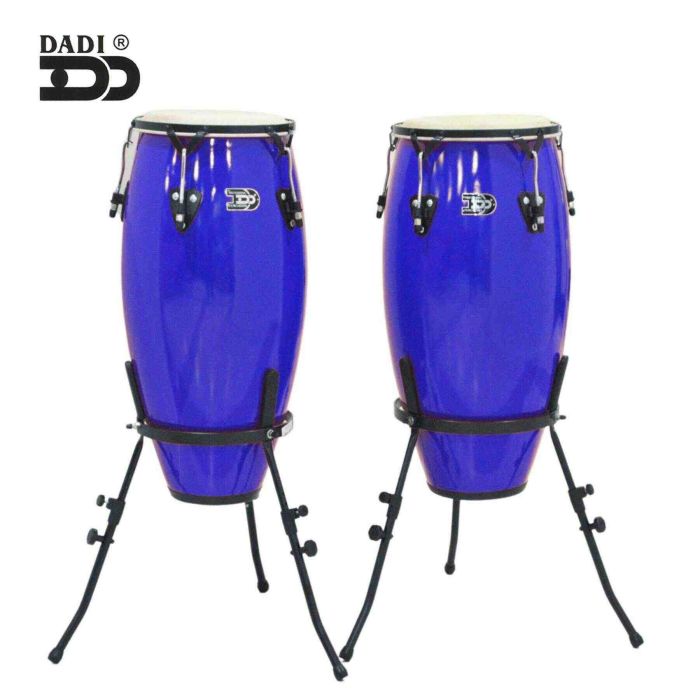 Congas 10"+11" Dadi in fibra blu con supporti main product photo