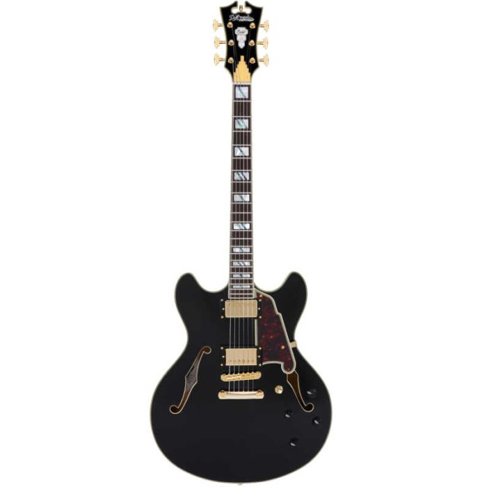 D'Angelico Excel DC solid black main product photo