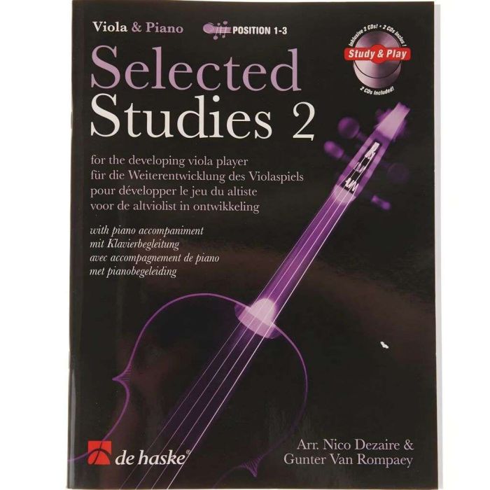 Dezaire Selected studies vol.2 per viola con cd main product photo