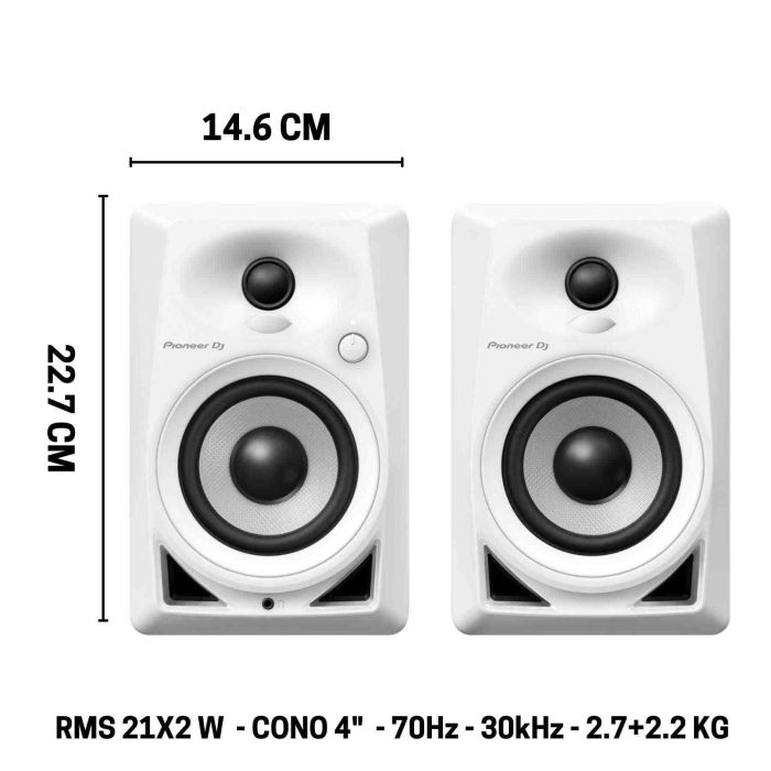 Pioneer DJ DM-40D WHITE main product photo