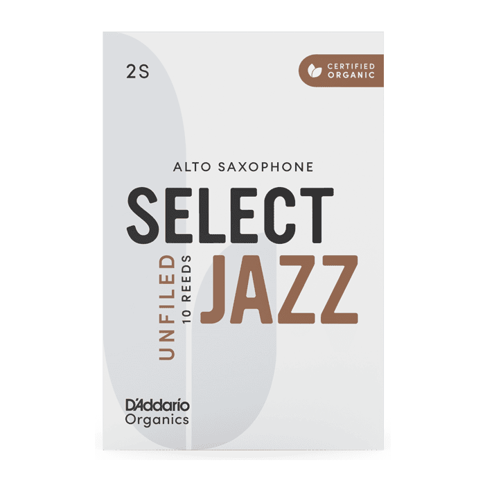 Ance Sax Alto D'Addario Organics Select Jazz Unfiled n.2 medium 10pz main product photo