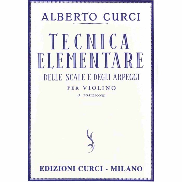 A.Curci Tecnica Elementare delle scale e degli arpeggi per Violino main product photo