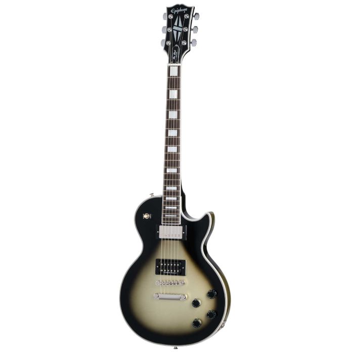 Epiphone Adam Jones 1979 Les Paul Custom antique silverburst con custodia main product photo