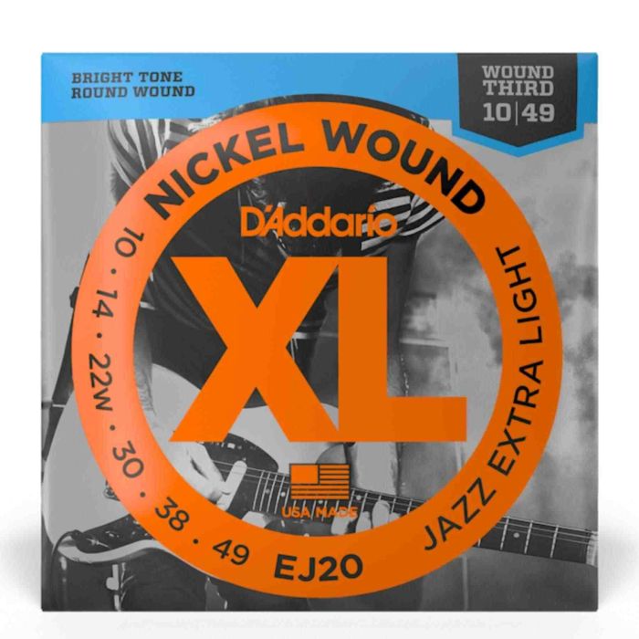 Corde elettrica D`Addario EJ20 nickel wound XL jazz extra light 10-49 main product photo