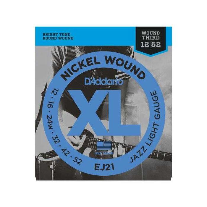 Corde D`Addario chitarra elettrica EJ21 Jazz Light Gauge 12-52 main product photo