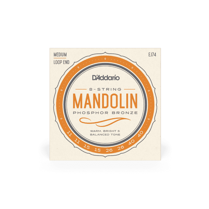 Corde mandolino D`Addario EJ74 phosphor bronze medium 11-40 main product photo