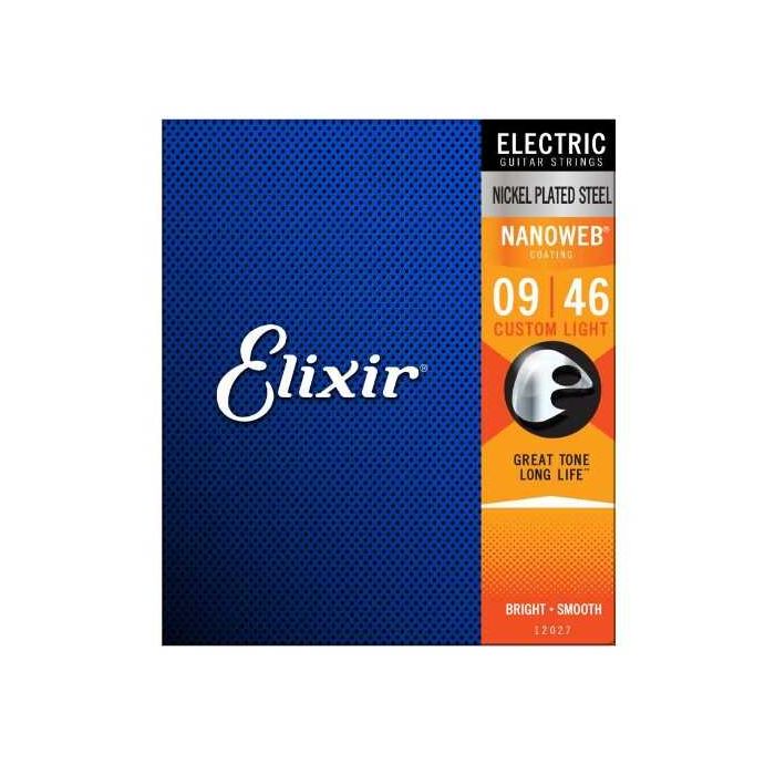 Corde Elettrica Elixir 12027 Nanoweb Nickel custom light 9-46 main product photo