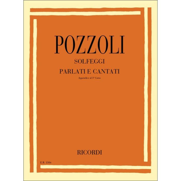 Pozzoli Solfeggi Parlati Cantati Appendice 3 main product photo