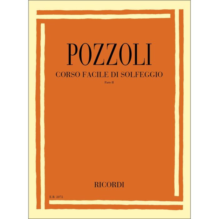 Pozzoli Corso Facile di Solfeggio 2 main product photo