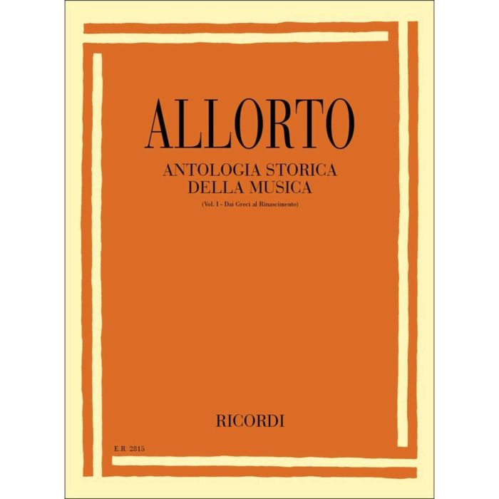 Allorto Antologia Storica della Musica 1 main product photo
