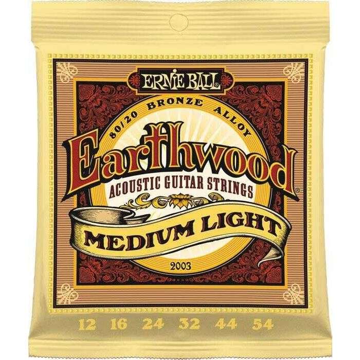 Corde Ernie Ball 2003 per chit.acust. me dium light set compl main product photo