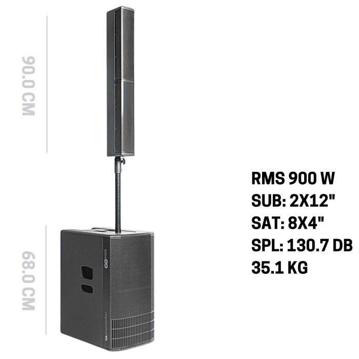 DB Technology ES1002 1 sub 1 satelliti 1800w main product photo