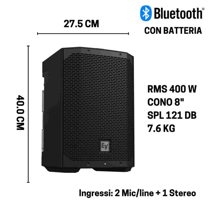 EV EVERSE 8 Electro Voice bluetooth 400w main product photo
