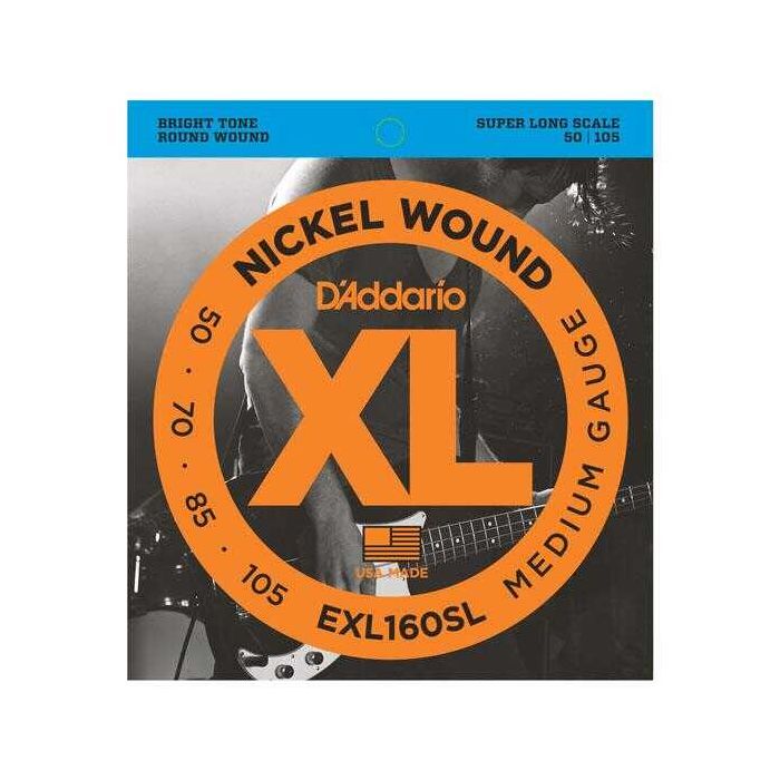 Corde basso elettrico D`AddarioEXL160SL nickel wound medium 50-105 main product photo