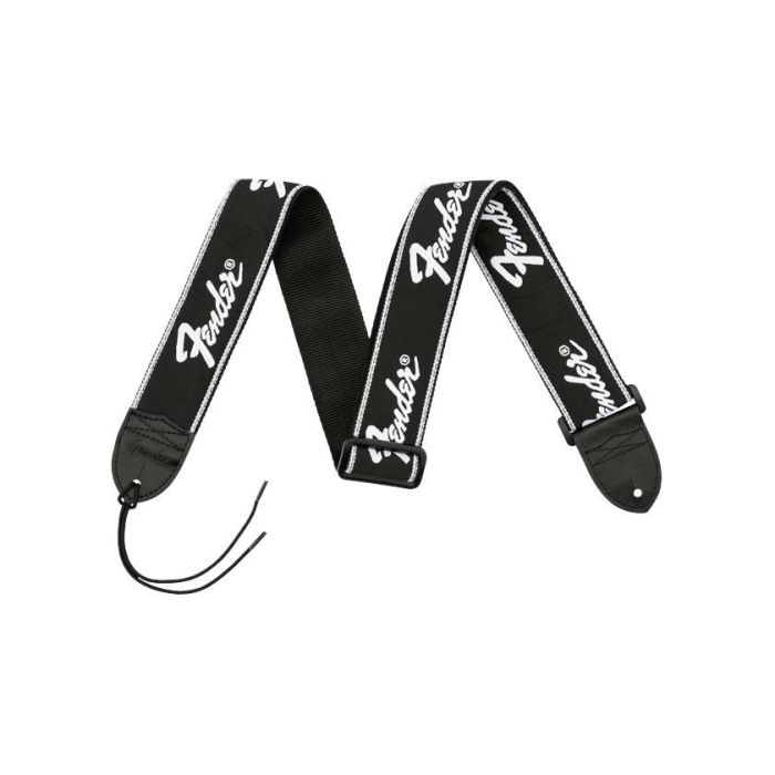 Tracolla Fender running logo black main product photo