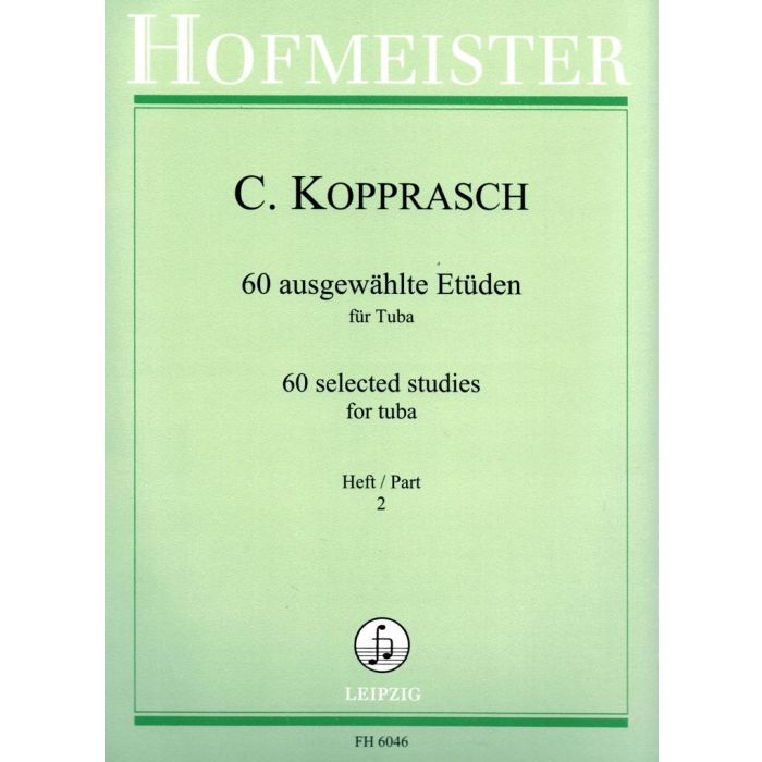 60 Etuden Heft 2 C. Kopprasch, Arr Seyffarth BOOK Tuba main product photo