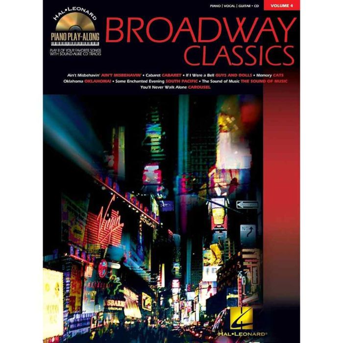 Piano Play Along 4 Broadway Classics con cd main product photo