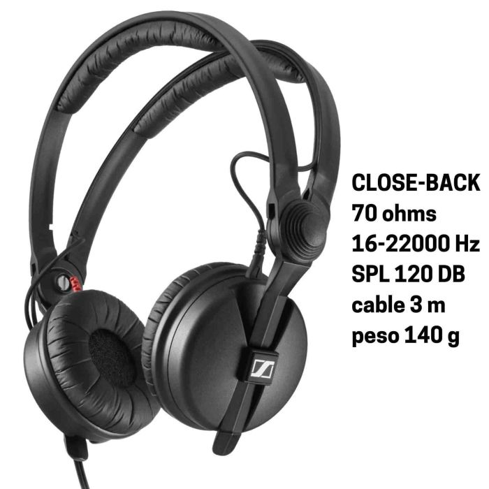 Cuffia Sennheiser HD25 PLUS con accessori main product photo