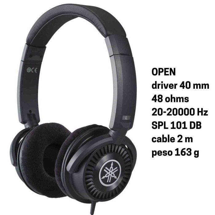 Cuffia Yamaha HPH150B OPEN black 48 Ohm main product photo
