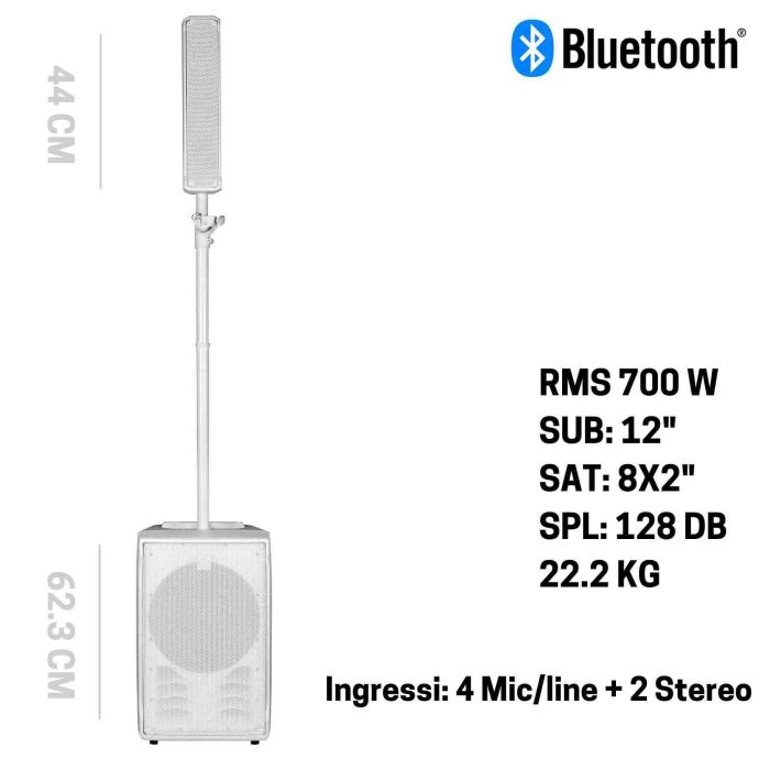 RCF EVOX JMIX8 white main product photo