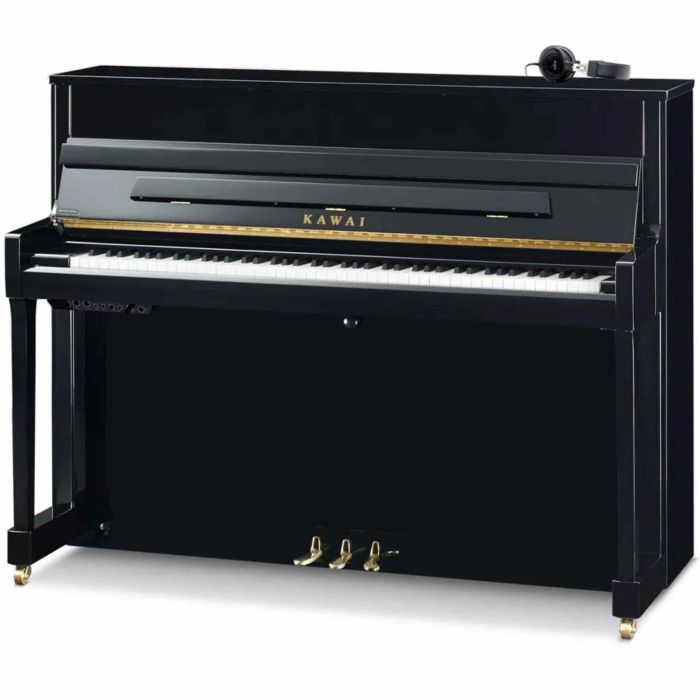 Kawai K200 ATX4 nero lucido h114cm main product photo