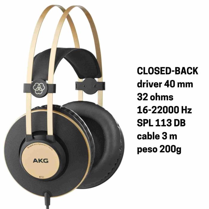Cuffia AKG K92 monitor CLOSED 32 Ohm main product photo