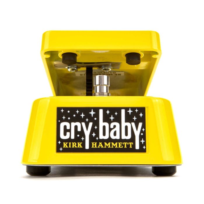 Dunlop KH95Y Kirk Hammett Cry Baby Wah yellow sparkle main product photo