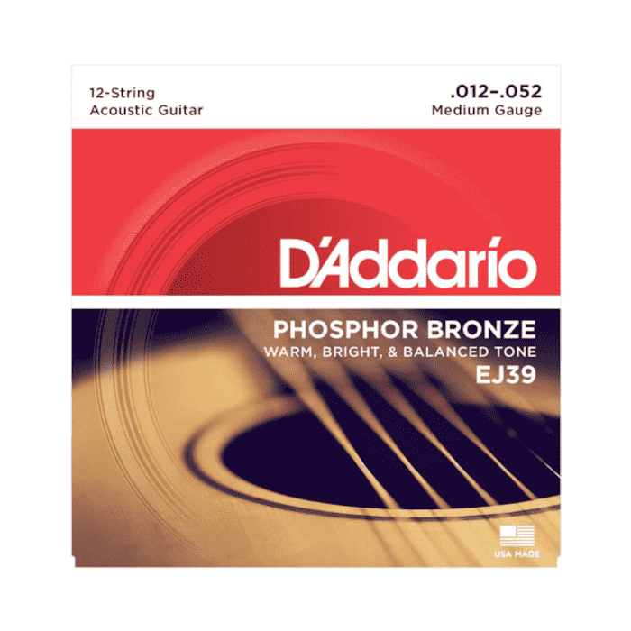 Corde Acustica 12 corde D`Addario EJ39 Phospor Bronze 012-052 main product photo