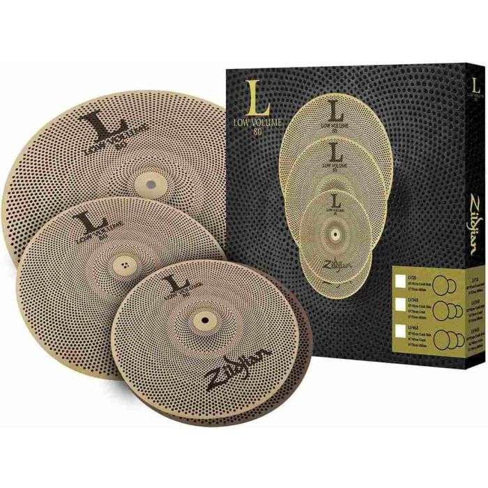 Set Piatti Zildjian L80 Low Volume LV348 Hi-Hat 13+Ride 18"+Crash 14" main product photo