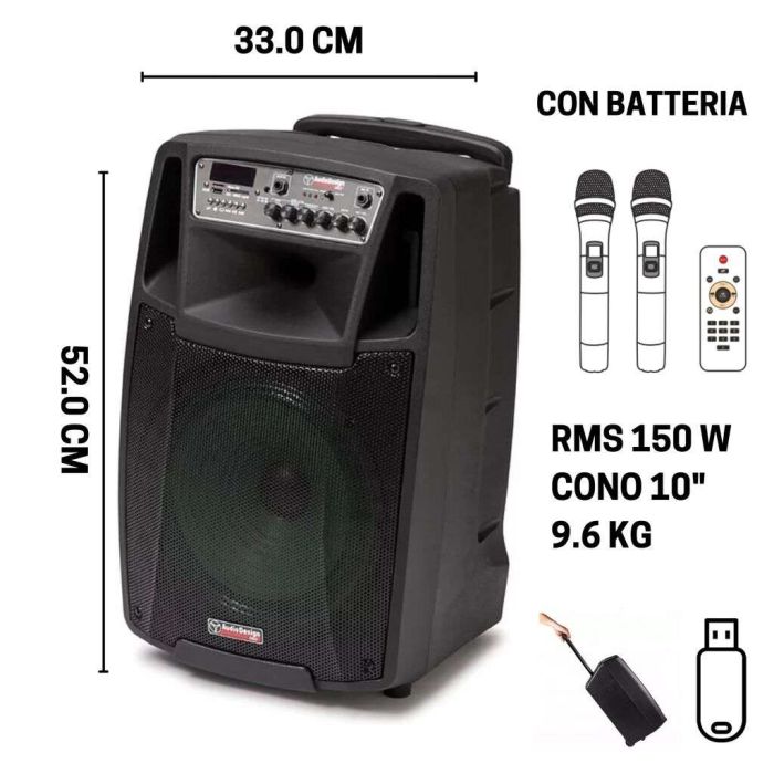 Box con 2 palmari Audio Design M2 10W/L 300w main product photo