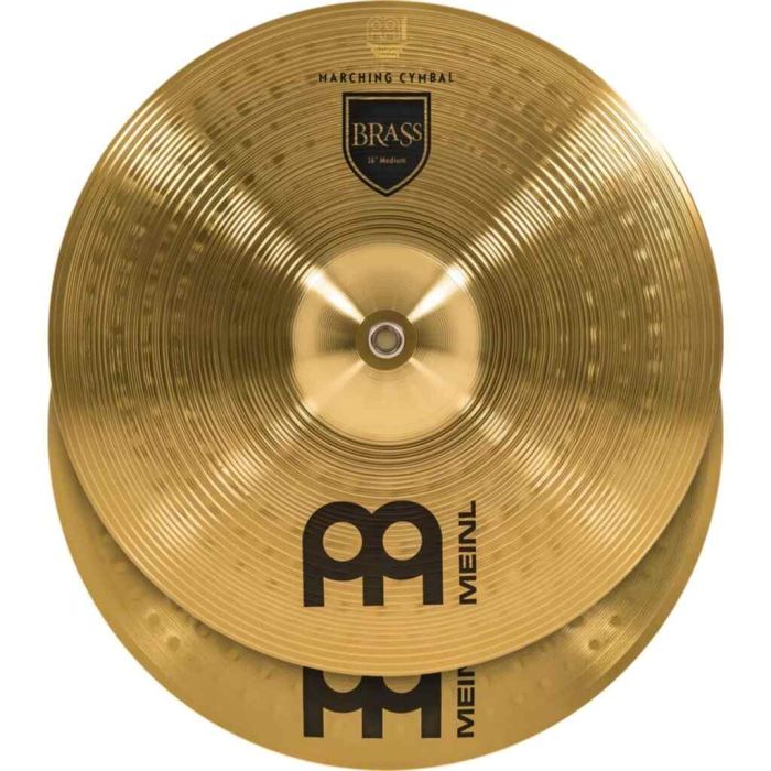 Meinl 16" Marching Brass Medium Coppia Piatti con manali main product photo