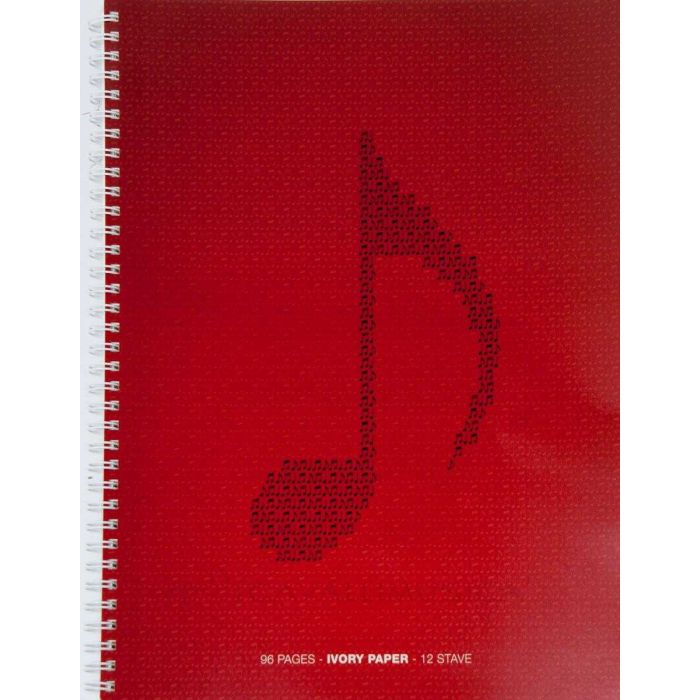 Quaderno Pentagrammato 12 righi 96 pagine carta avorio, spirale main product photo