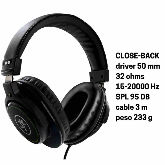 Cuffia Mackie MC-100 CLOSED 32 Ohm main product photo