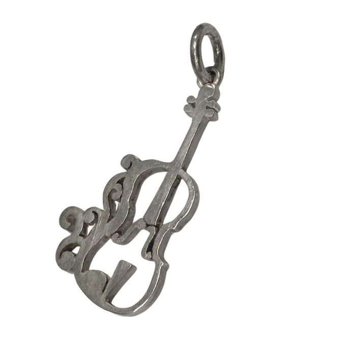 Ciondolo MD Violin in Argento Opaco main product photo