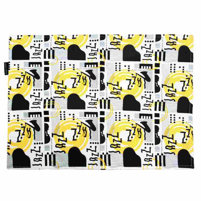 Tovaglietta Americana nera Jazz cotone 40x30 cm MusicGift main product photo