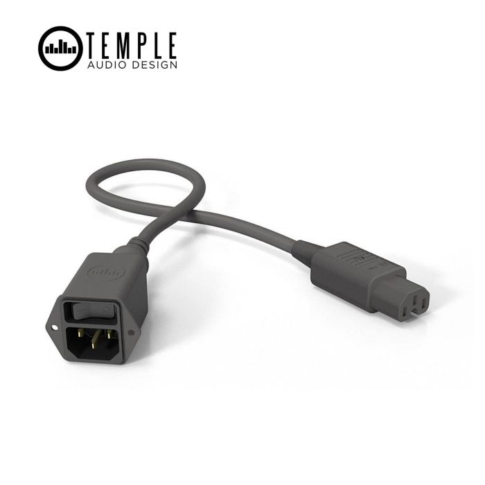 Prolunga elettrica VDE maschio VDE femmina Temple Audio Design IEC AC con switch on/off main product photo