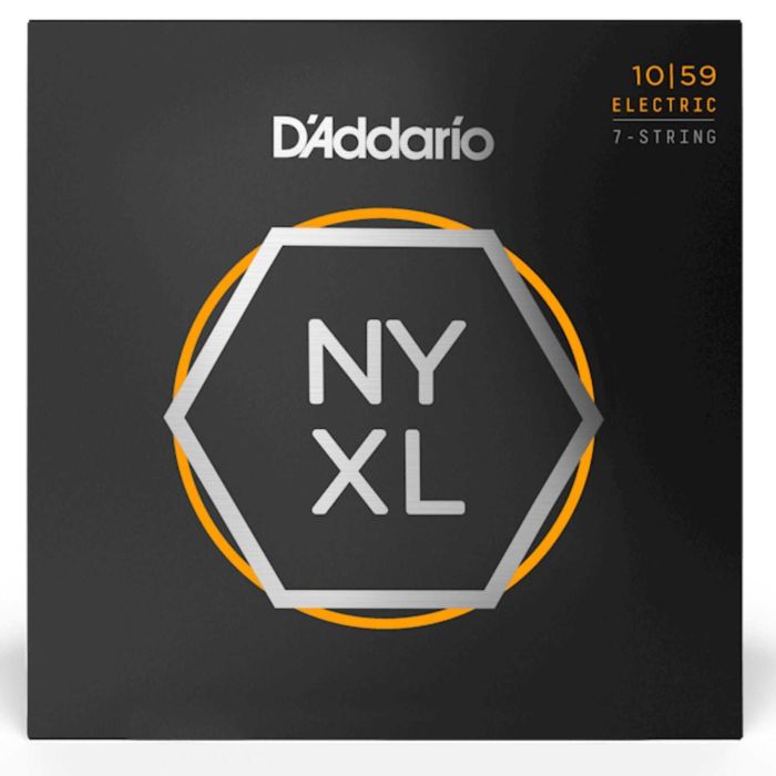Corde elettrica 7 corde D`Addario NYXL1059 nickel wound regular light 10-59 main product photo
