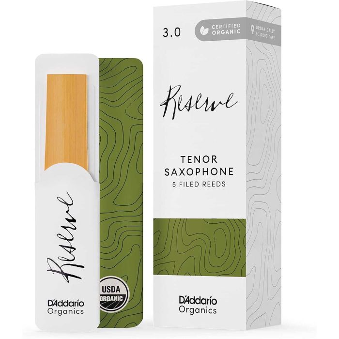 D'Addario Organics Reserve n. 3.0 Tenor Sax (5-Pack) main product photo