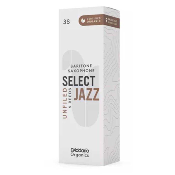 Ance Sax Baritono Organic Select Jazz Unfiled By D'Addario n.3 Soft 5pz main product photo
