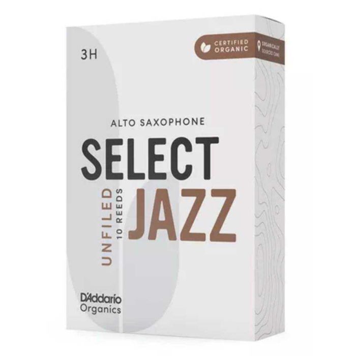 Ance Sax Alto D'Addario Organics Select Jazz Unfiled n.3 Hard 10pz main product photo
