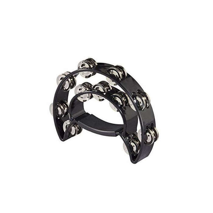 Cembalo Peace mezzaluna doppia fila sonagli plastica nero main product photo