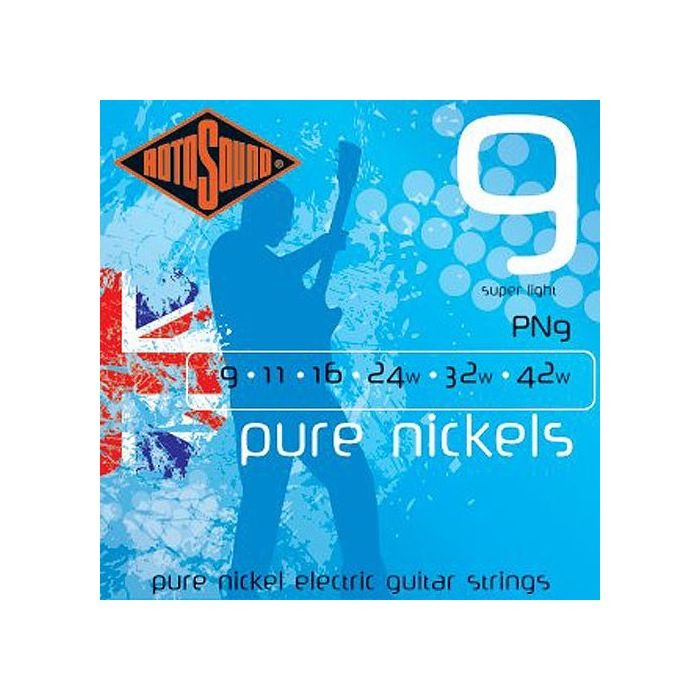 Corde elettrica Rotosound PN9 6 corde pure nickel super light 9-42w main product photo