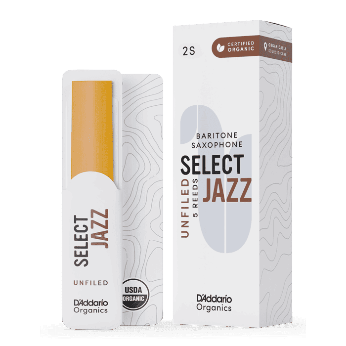 D'Addario Organics Select Jazz Baritone Sax Unfiled n.2 Soft 5pz main product photo