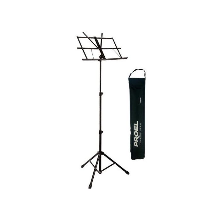 Leggio Pieghevole Proel RSM600 nero con borsa main product photo
